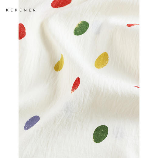 可人儿小众设计师新款泡泡绵女士睡衣夏季少女睡裙可外穿家居服 商品图3