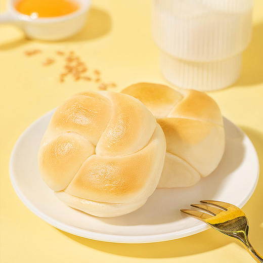 【买一送一】港荣奶黄味 淡奶味蒸面包松软手撕面包 460g早餐随手一个店铺 商品图1