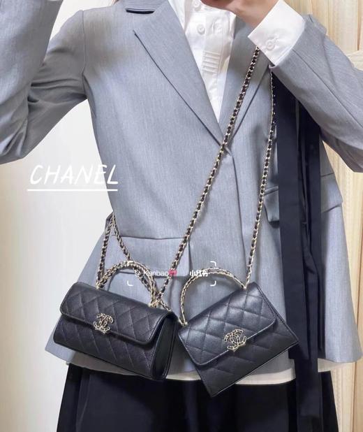 香奈儿 多色双尺寸！皮穿链手柄手机包，第一眼看到就深深爱上！（LZ） 商品图1