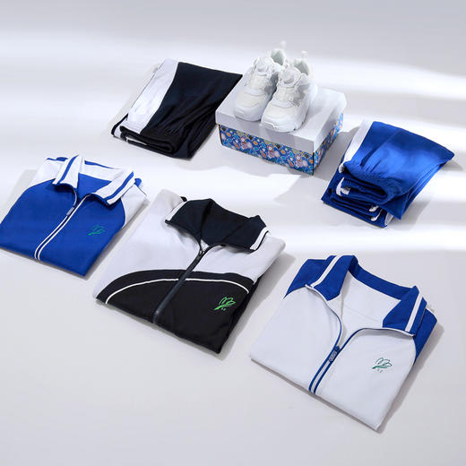 【安奈儿&雅兰特】深圳校服男女童中学冬运上衣&拉链长裤秋季新款安奈儿童装CM546188&CM545985 商品图3