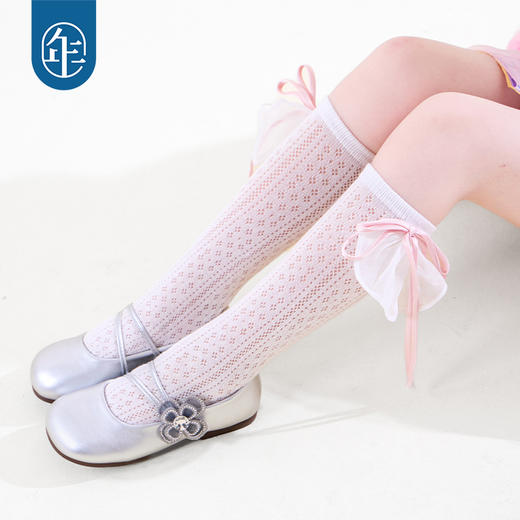 年衣儿童袜子短袜秋季新中式原创设计网眼透气花香糯糯袜子 商品图4