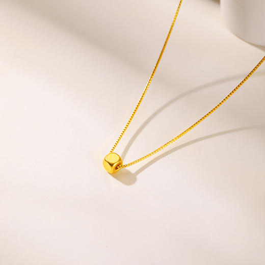 周六福足金小方糖吊坠ZLFA041769★ 商品图5