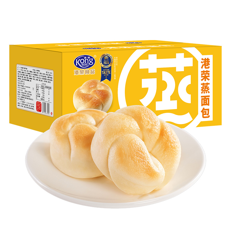【买一送一】港荣奶黄味 淡奶味蒸面包松软手撕面包 460g早餐随手一个店铺
