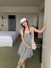 【GZ】无忧购美式复古字母刺绣假两件吊带连衣裙夏季显瘦别致短裙子2553（截单后3-5天发货） 商品缩略图2