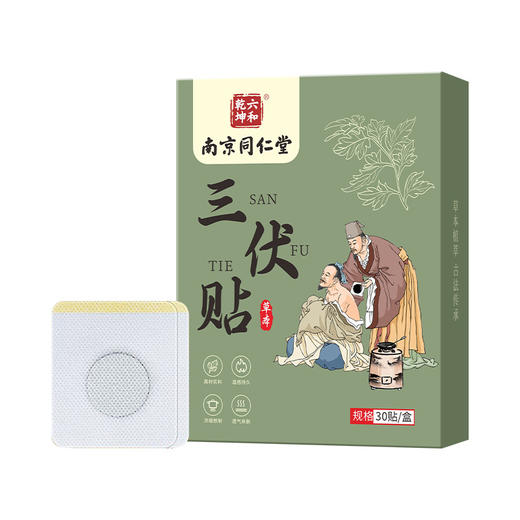 南京同仁堂六和乾坤三伏贴艾灸贴肩颈腰腿穴位贴夏季温灸贴北京同仁堂三伏贴 商品图4