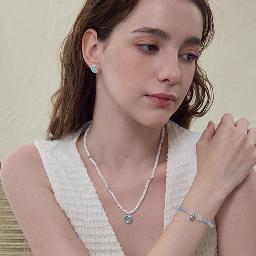 ARSIS｜曦海系列 曦海冰蓝吊坠项链 商品图1