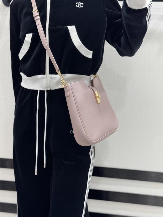 CELINE赛琳 CAMILLE 16可调节可拆卸肩带小牛皮 小号光滑牛皮革手袋 （LZ） 商品图3