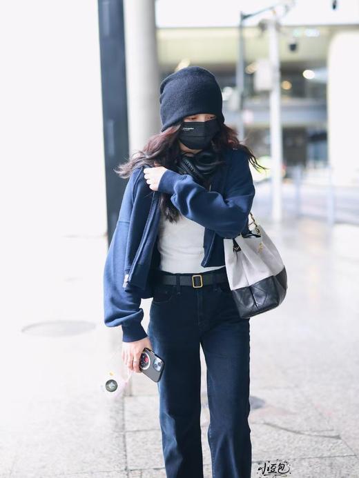 香奈儿 25A 品牌Logo 皮穿链 麂皮双拼 购物包单肩手提包 （LZ*MM） 商品图3