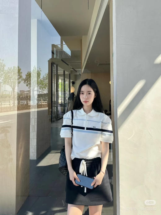 Miu 风 Polo 衫，夏日必入款！shou罄无补 商品图1