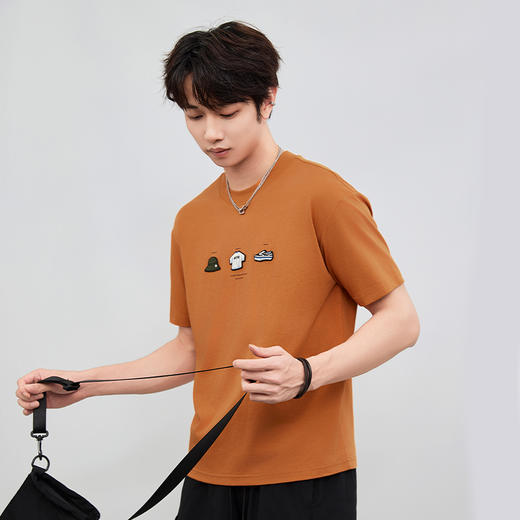 【新品上新】HX 夏季圆领短袖合体T恤S102522406101/02 商品图4