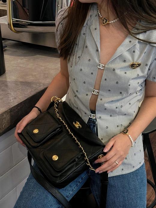 香奈儿  24P新品嬉皮Hobo腋下包   单肩包 斜挎包 （LZ） 商品图7