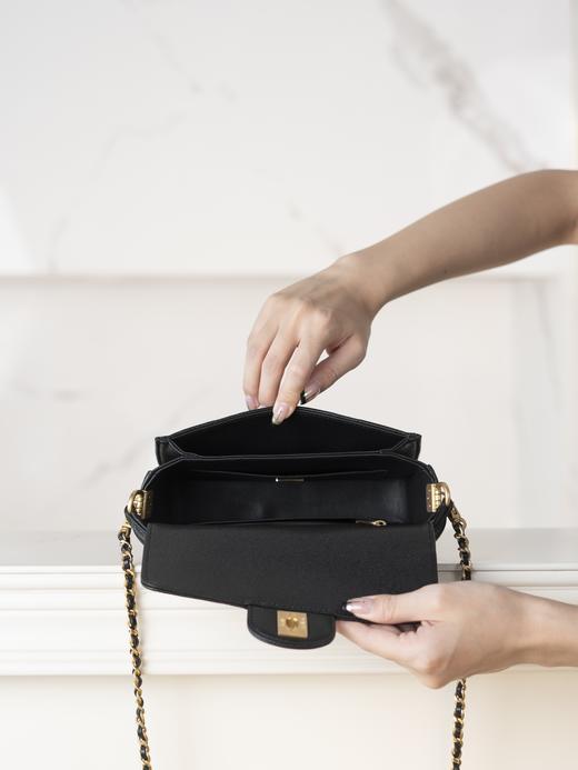 香奈儿 24K CF手柄口盖包 黑色  小号（LZ） 商品图2