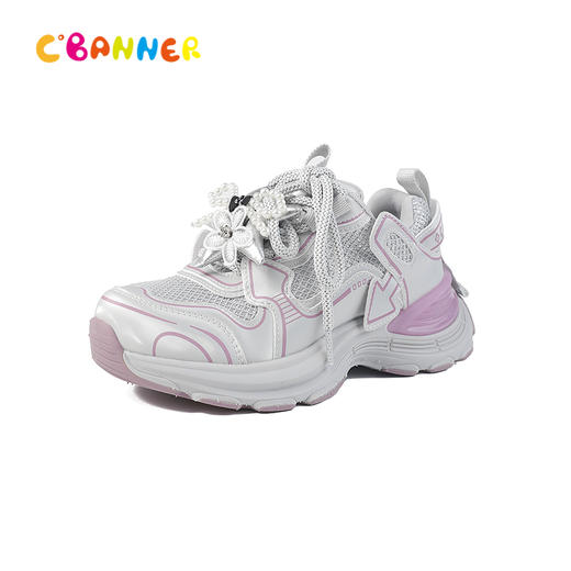 千百度时尚老爹鞋舒适透气童鞋A25425806 商品图0