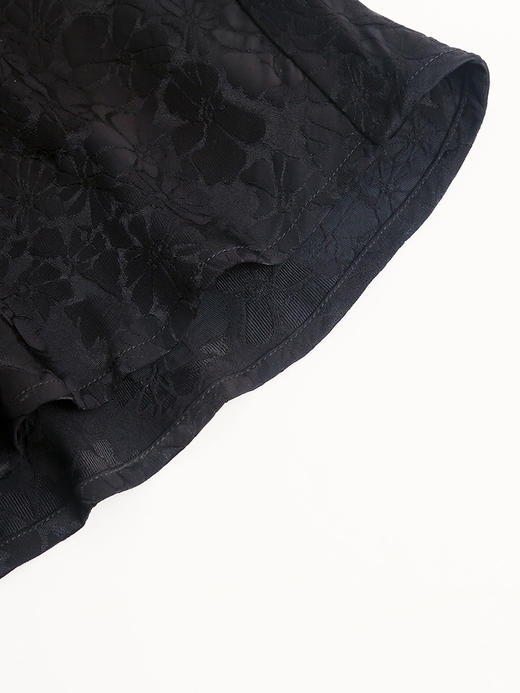 黑色提花鱼尾裙女 2025 新款高腰中长款 复古优雅包臀半身裙 商品图4