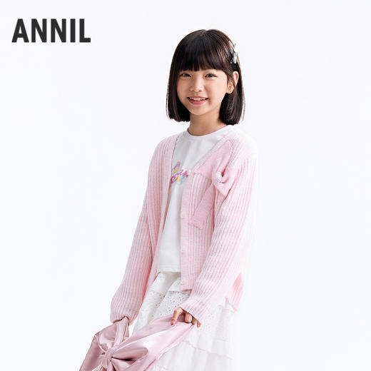 【实体店同款】女童针织开衫秋季新款安奈儿童装AG534004 商品图2