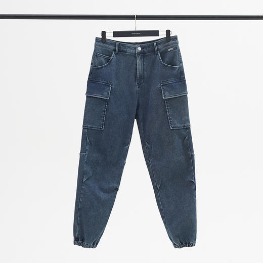 simplepieces机能裤男SPS宽松运动休闲九分牛仔裤 商品图5