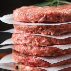顺丰包邮厚度升级150g/片破价99元到手900g，澳洲厚切和牛汉堡饼天然牧场谷饲和牛原切2:8黄金肥瘦比柔嫩多汁配料表只有牛肉基地直邮