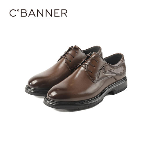 千百度秋季商务正装高级德比鞋男鞋A25401152 商品图4