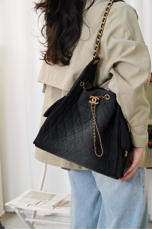 香奈儿 25s春夏秀款 深色牛仔 hoho bag链条包 小/中号   （MM） 商品图11