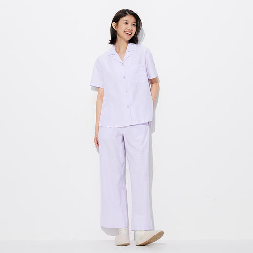 【家居】条纹短袖睡衣套装 1P2427102 商品图2