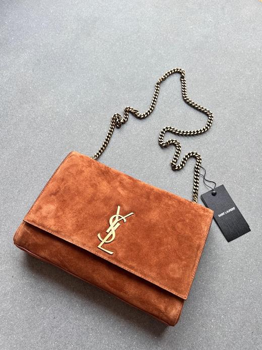 圣罗兰-双面Kate中号 软鳄鱼纹小牛皮，撞色麂皮内里（LZ） 商品图2