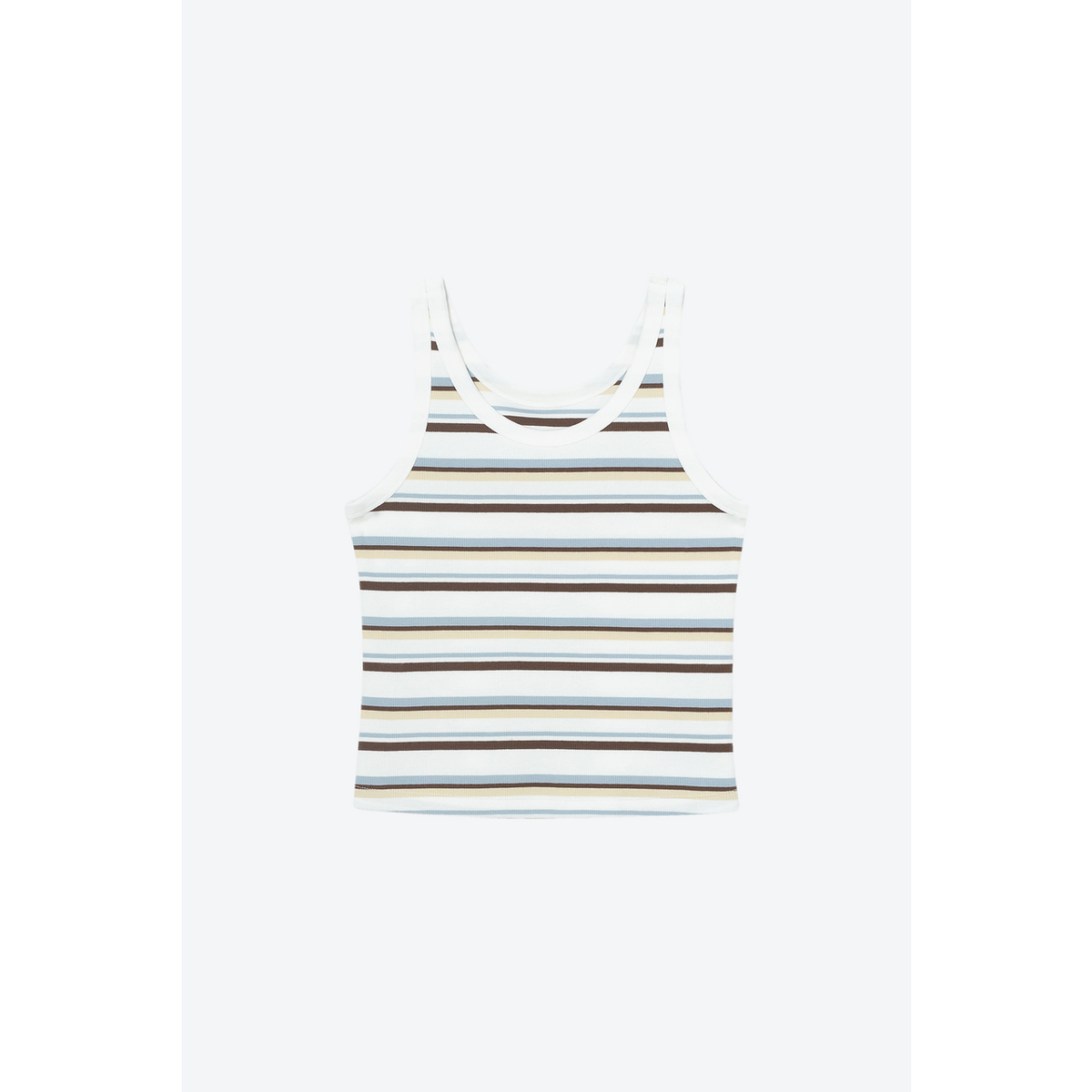 【积分换购不退货】【商场同款】诗凡黎条纹背心2024夏新款流行洋气无袖T恤3F5200611