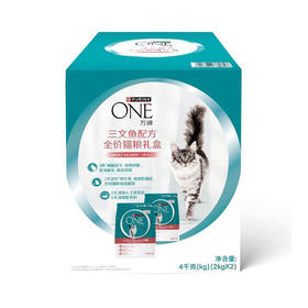 MM 山姆 ONE万牌 三文鱼配方成年期全价猫粮 4kg（2kg*2）