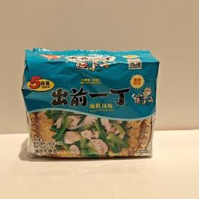 出前一丁 海鲜风味油炸方便面（面饼+配料100g*5）/包