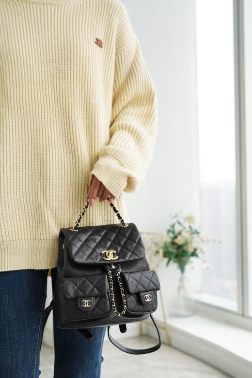 香奈儿- 23P新款 Duma双肩 牛皮  四色双尺寸（LZ） 商品图14