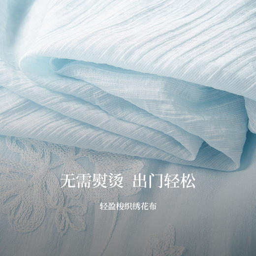 【专属特价】熙世界波西米亚无袖背心连衣裙女夏季高级感海边度假天丝绣花裙子 商品图2