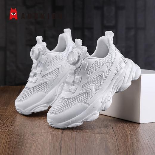 Abckids儿童单网鞋男童白色运动鞋夏季款网面透气校园女童小白鞋29-38 商品图3