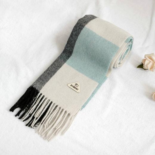 【澳洲品牌】EVERAU苏格兰格纹拼接设计羊毛围巾EA8001 商品图10