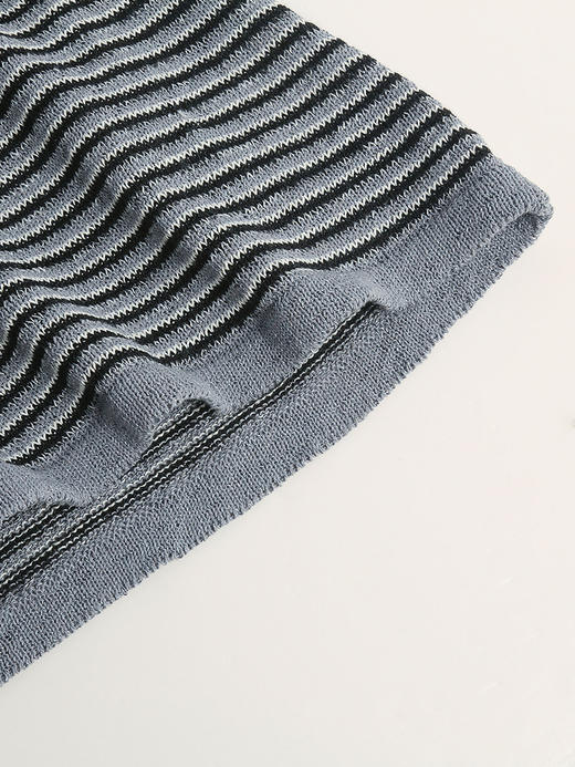 2025新款秋装条纹弹力针织背心连衣裙 商品图4