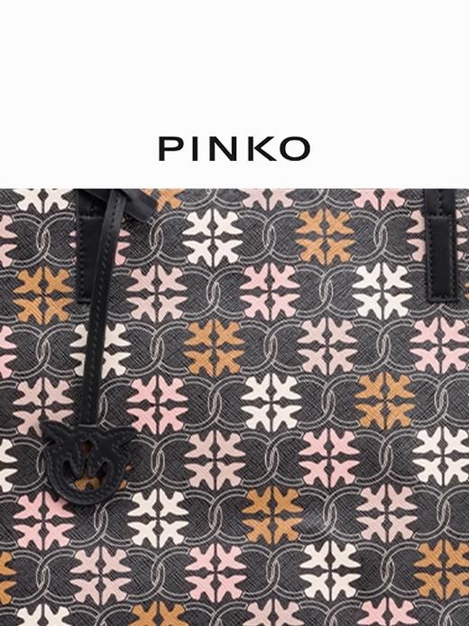 PINO经典老花撞色大容量手提托特包PIN051A1EM 商品图3