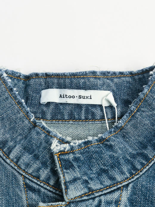 复古做旧牛仔外套女 短款立领刺绣 宽松 bf 风 2025 新款上衣 商品图2