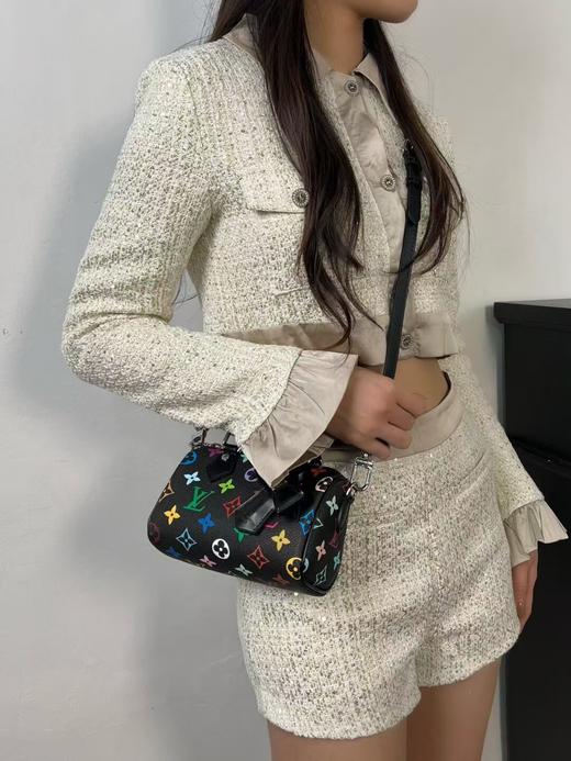 驴家 2025村上隆联名 黑三彩 Speedy Nano小枕头包   （LZ*MM） 商品图6