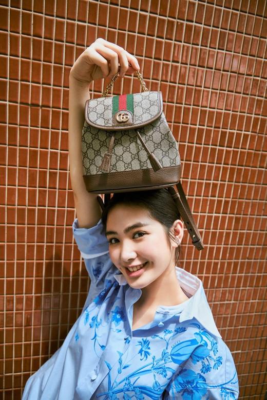 古驰  Ophidia mini背包 书包搭配上手提金属链条，朋克风不就来了吗  手提包 双肩包 （LZ） 商品图12