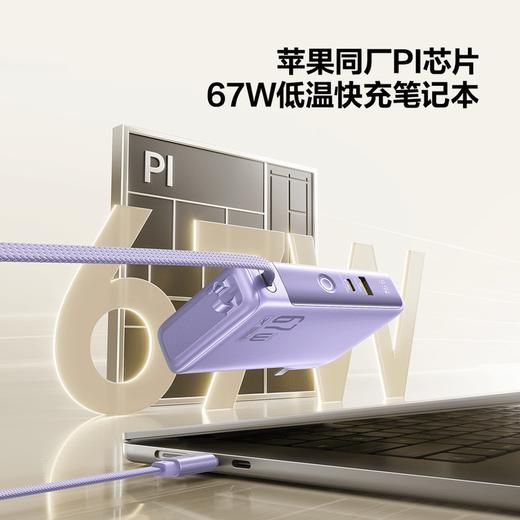 MM 山姆 倍思 67W三合一充电宝-紫色 商品图3