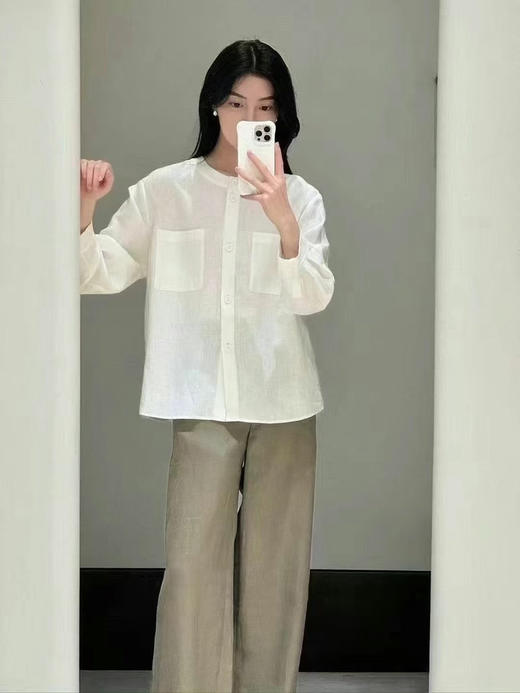 【高品质私服】【IC亚麻平纹衬衫】保留亚麻天然褶皱慵的懒韵味与麻节肌理，尽显休闲随性，质朴与清新格调G1471-CC【无标出货 介意慎拍】 商品图7