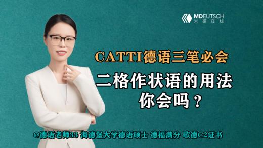 【CATTI德语】二格作状语的用法你会吗？ 商品图0