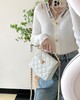 香奈儿 24ss春夏 复古链条手提包 黑/白（LZ） 商品缩略图10
