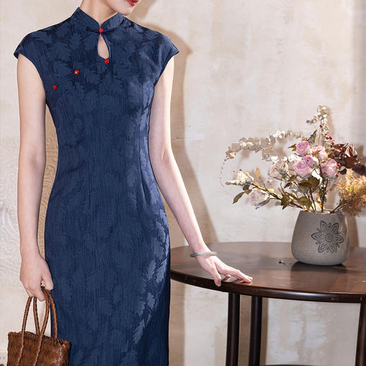 裁缝学苑AQ506新中式无袖收省水滴领改良旗袍纸样连衣裙女装裙子样板 商品图1