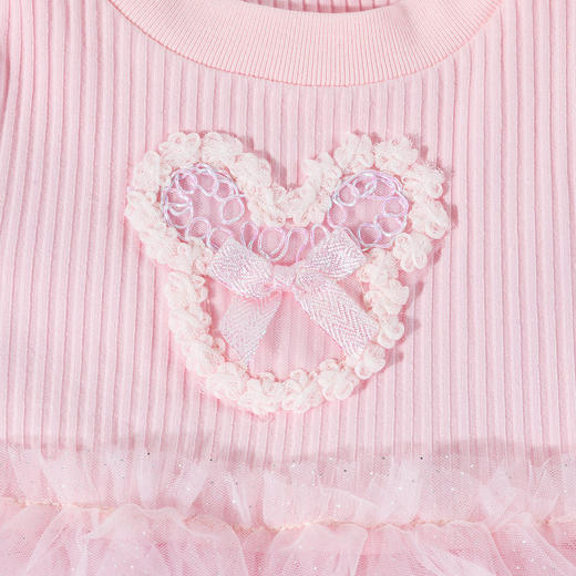 迪士尼女童春秋季长袖连衣裙中大童宝宝公主裙网纱裙ZD3EQ002 商品图5