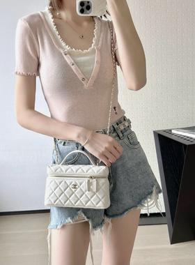 香奈儿 25P春夏  小C扣LP盒子  盒子黑白两色（MM）