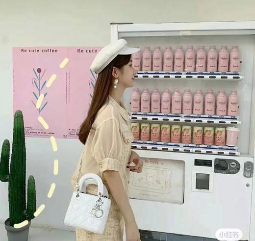 迪奥-Lady 白色藤格纹漆GR原厂羊皮  mini 三格（LZ） 商品图4