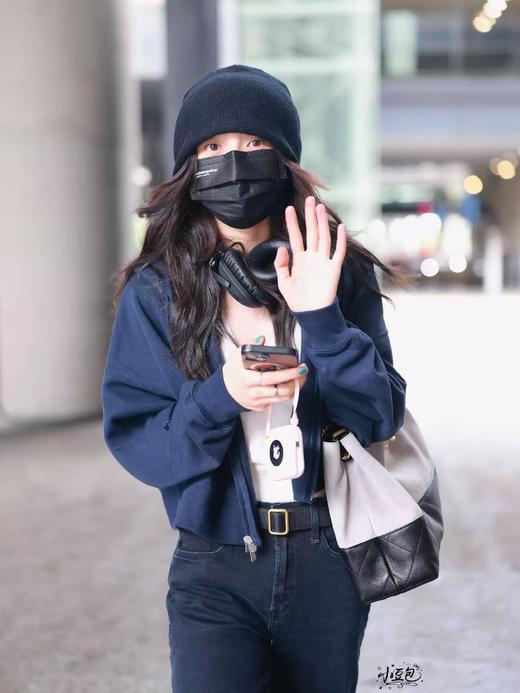 香奈儿 25A 品牌Logo 皮穿链 麂皮双拼 购物包单肩手提包 （LZ*MM） 商品图4