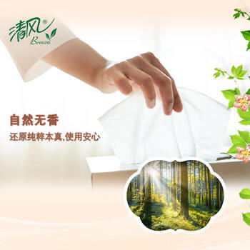 清风欧院抽纸100抽24包整箱装 BR12XSS /家庭清洁/纸品 /清洁纸品 /抽纸 商品图3