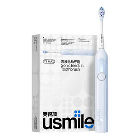 【自营】usmile笑容加电动牙刷 Y1声波震动 防水强续航 缓震不打牙 深度清洁 成人男女情侣生日实用礼物 Y1MAX钴蓝