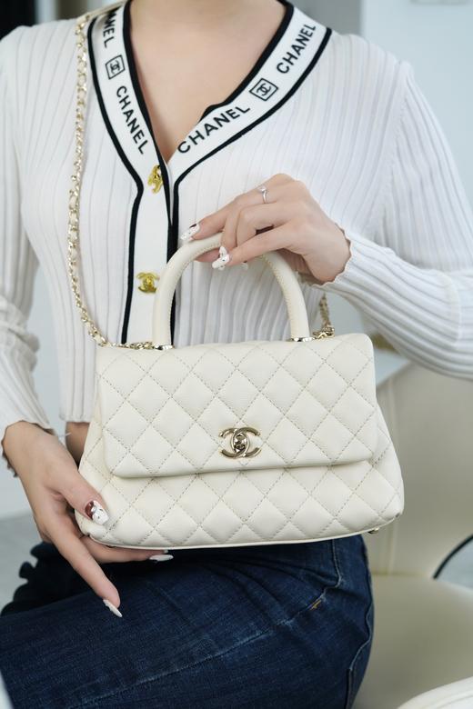 香奈儿 Coco Handle米白浅金（MM） 商品图7