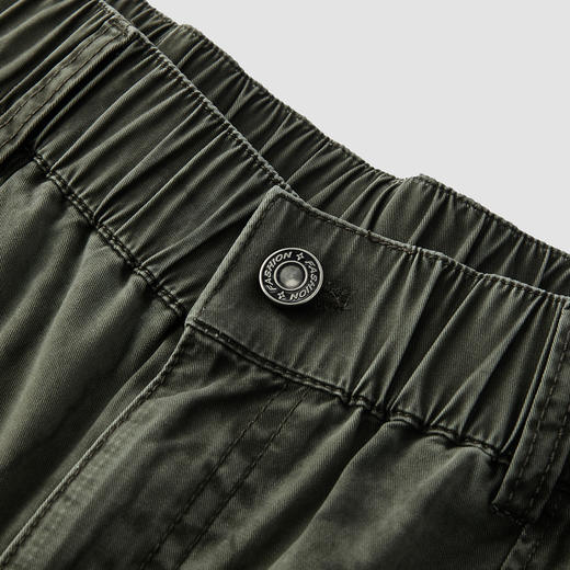 [商场同款]森马休闲裤男宽松直筒裤工装伞兵裤2025夏新款长裤纯棉 商品图2